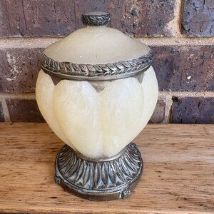 Vintage Acrylic Bathroom Set Lidded Jar By Springs Industries